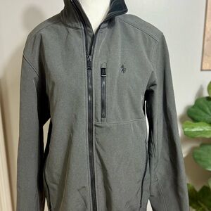 Polo by Ralph Lauren Green Performance Jacket with Stand-Up Collar